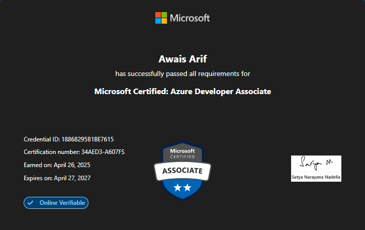 AZ-204 certification
